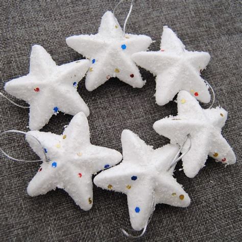 Excel Impex Insej Hanging Snow Stars for Decorating Christmas Tree ...