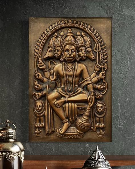 Buy Panchmukhi Hanuman 3D Relief Mural Wall Art in 3 sizes Online ...