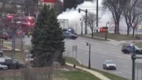 Canton Township fire: Huge explosion after oil tanker-vehicle collision ...