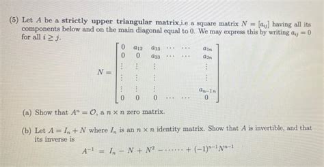 Image result for Strictly Upper Triangular Matrix