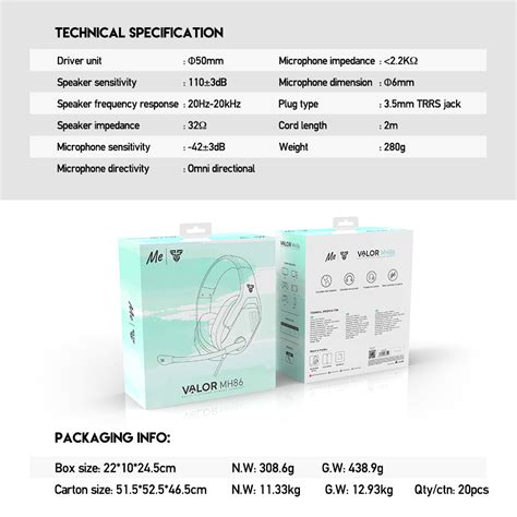 Slusalice Gaming Fantech MH86 Valor Mint Edition - Mob-Shop