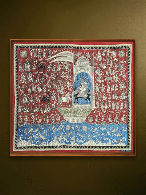 Vahanvati Mata in Mata Ni Pachedi | Indian Art Paintings