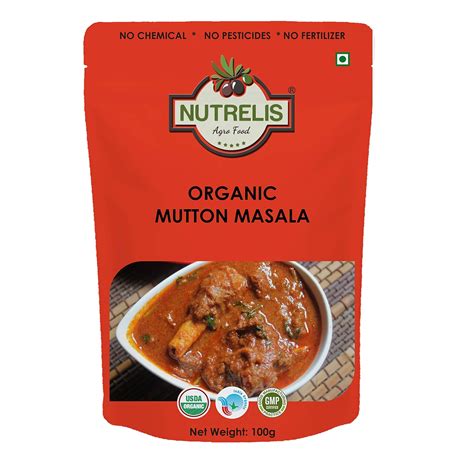 NUTRELIS Organic Mutton Korma Masala -100 GM : Amazon.in: Grocery ...
