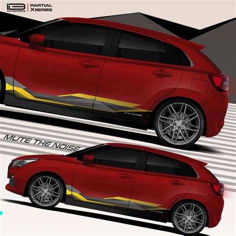 Mute The Noise Edition Graphics for Maruti Suzuki Baleno | IDE Partial ...