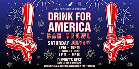 Drink for America - DUPONT Bar Crawl, Public Bar Live, Washington DC, 1 ...