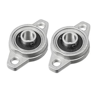IDUINO 2pcs KFL000 10mm Zinc Alloy Self Aligning Pillow Block Flange ...