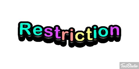 Image result for restriction