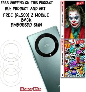 SOMTONE Camera Lens Protector for Honor X9a WITH FREE 500 RUPEES 2 3D ...
