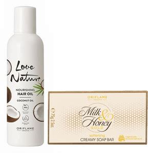 Oriflame LOVE NATURE Nourishing Hair Oil Coconut Oil 100 ml with MILK ...