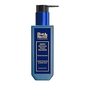 Blue Nectar 24K Gold Swaran Bhasam Face Wash for Glowing Skin ...