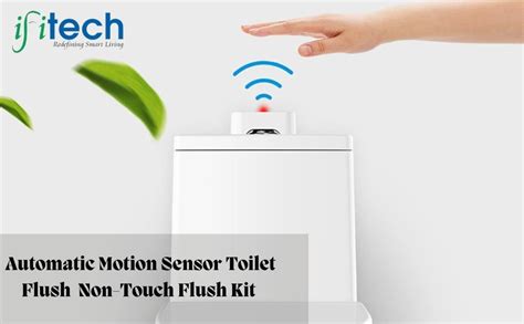IFITech Automatic Motion Sensor Toilet Flush | Non-Touch Flush Kit ...