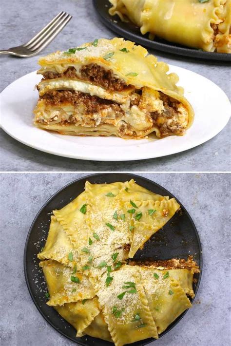 These photos show serving this party lasagna recipe  