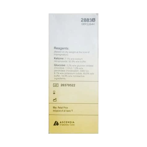Buy Keto-Diastix Reagent Strips for Urinalysis | 19 Minutes Delivery ...