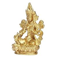 Buy Artvarko Brass Goddess Tara Devi Sitting Idol Tibetan Buddhist ...