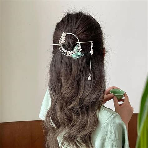 El Regalo Retro Lilly Flower Bells Hair Ring/Bun Stick/Juda Hairpin ...