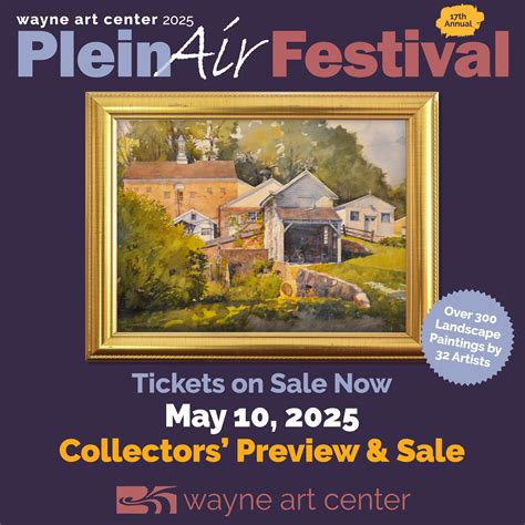 Apr 27 | Wayne Art Center Plein Air Collectors' Preview Tickets On Sale ...