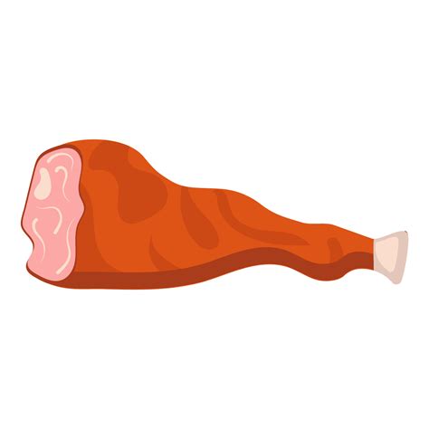 icono de comida de embutidos, jamón y salami. dibujos animados aislados ...