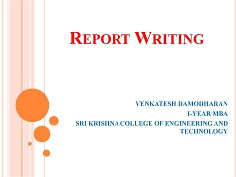 Image result for Types of Report Writing