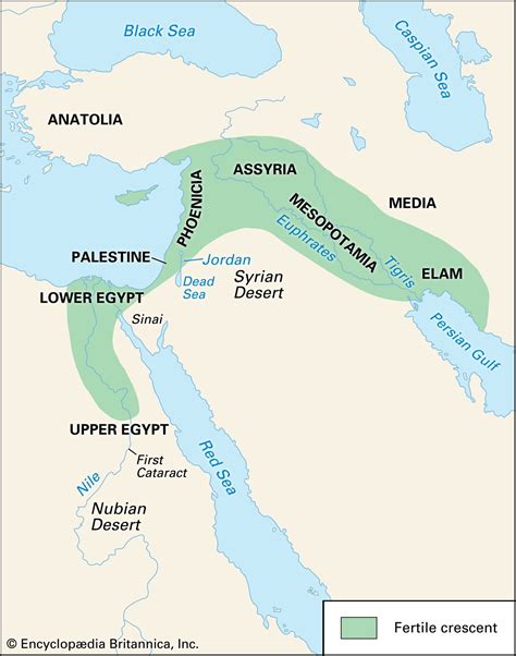 Fertile Crescent | Definition, Mesopotamia, Rivers, Location, Map ...
