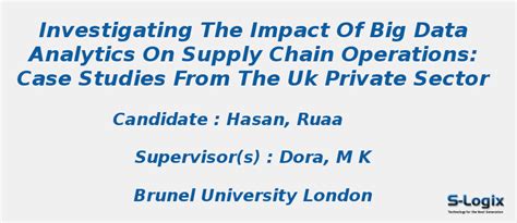 The Impact Of Big Data Analytics On Supply Chain Operations - PHD ...