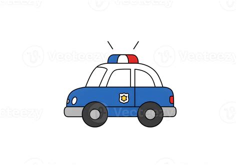 Cartoon Police Car Illustration 59887042 PNG