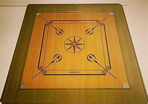 Generic Glass Made Carrom Board
