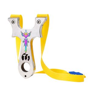 Stainless Steel Color High Quality Slingshot with Rubber Band Outdoor ...
