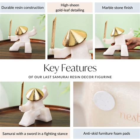 Last Samurai Resin Decor Figurine Online - Premium Decor Object | Nestasia