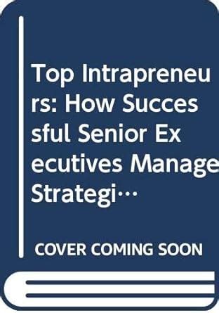 Buy Top Intrapreneur: How Successful Senior Executives Manage Strategic ...