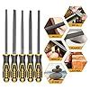 INGCO Steel File Set, 5 Pieces Hand Metal Files, Premium Grade T12 ...