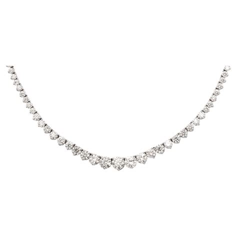 Exclusive Damiani Diamonds Tennis Necklace For Sale at 1stDibs