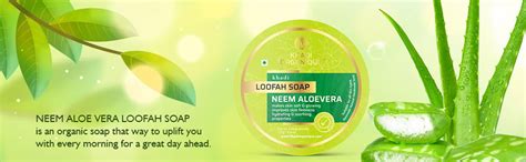 Buy Khadi Organique Natural Pure Herbal Neem Aloevera Loofah Soap Pack ...