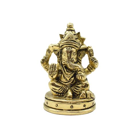 Buy PujaNPujari Ganapthi Sitting Idol for Pooja Room- Lord Ganapthi ...