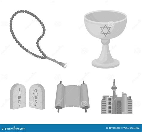 A Cup of Wine, Islamic Beads, Ten Commandments, Tanakh. Religion Set ...