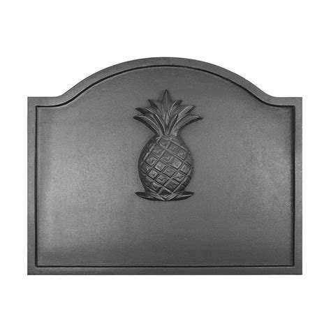 Minuteman International Cast Iron Pineapple Fireplace Fireback, Large ...