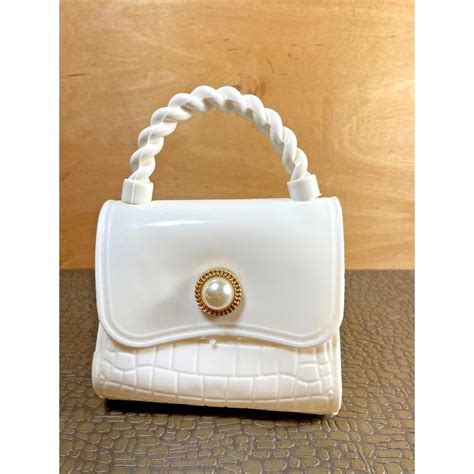 White Mini Purse for Girls, Princess Handbags, Cross Body, Shoulder Bag ...