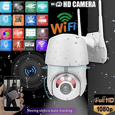WIFI Monitor Wireless IP Network Camera Automatic Tracking Outdoor Waterproof Camera Zoom CCTV ...