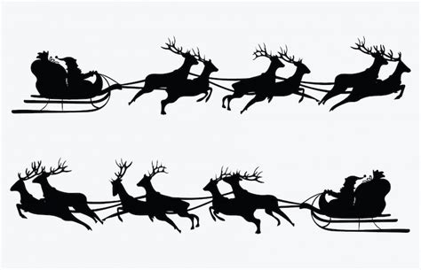 Santa reindeer Vectors - Download Free High-Quality Vectors from ...