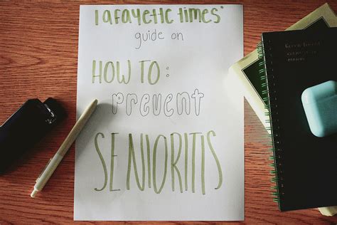 Guide to Managing Senioritis – The Lafayette Times