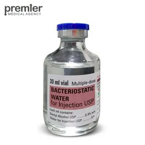 Injectable Products - Bacteriostatic Water 30ml vial (For Injection USP ...