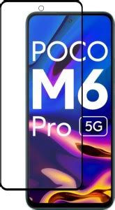 Temperia Edge To Edge Tempered Glass for Poco M6 PRO 5G, Redmi 12 ...