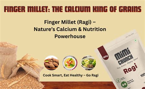 MIMICRUNCH Ragi (Finger Millet) | 100% Natural & Unpolished | Calcium ...