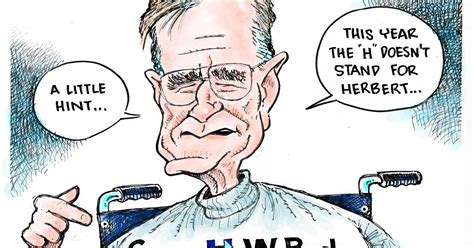 Today's cartoon: The 'H' in George H. W. Bush