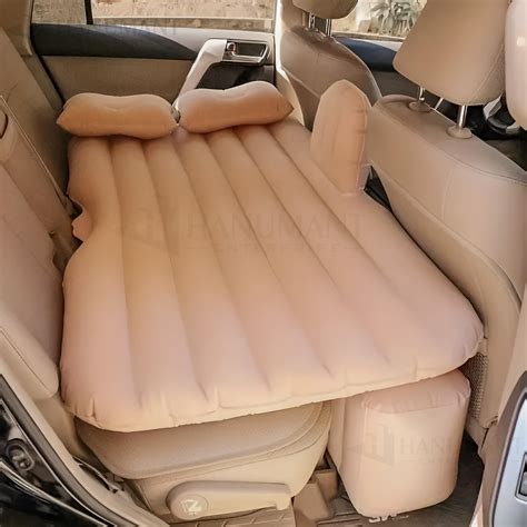 LEOPAX Fabric Car Bed Air Sofa With Two Inflatable Pillow For Car Fits ...