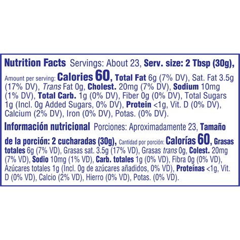 Knudsen Sour Cream, Hampshire-Nutrition-Facts