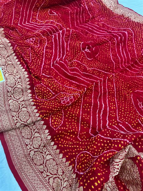 Bandhini Sarees | Traditional Tie Dye Handcrafted | Chitralooms