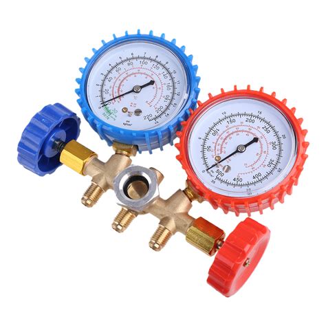 Buy AC Diagnostic Manifold Freon Gauge Hose Set 3 Way for R134A R12 R22 ...