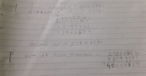 there are two numbers given here the first number is 4 crore 365 and ...