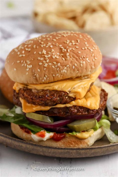 Air Fryer Frozen Turkey Burgers