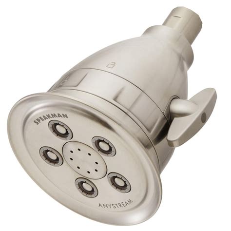 Speakman Anystream Hotel Brushed Nickel 4.13-in Round Fixed Filtered ...
